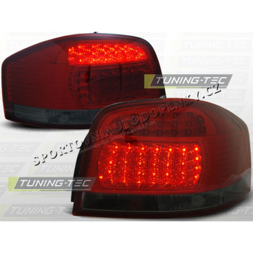 AUDI A3 2003-08 ZADNÍ LED LAMPY RED SMOKE