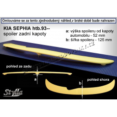 KIA SEPHIA HTB  (93-99)  spoiler zad.  kapoty KS1L