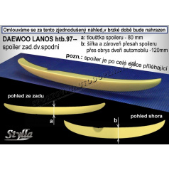 DAEWOO LANOS HTB  (97-01)  spoiler zad. dveří spodní DL5L