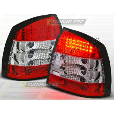 OPEL ASTRA G 1997-04 ZADNÍ LED LAMPY RED WHITE