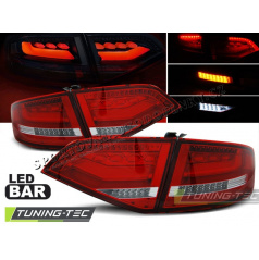 Audi A4 B8 2008-11 Sedan zadní lampy red-white LED