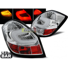 Škoda Fabia 2 2007-06.14 zadní lampy chrome LED BAR