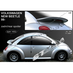 VW NEW BEETLE 1998- zadní spoiler (EU homologace)